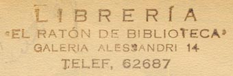 El Raton de Biblioteca, Concepcion, Chile (inkstamp, 53mm x 15mm).